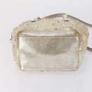 BURBERRY Jimmy Choo Shoulder Bag Nylon Leather 2 Set Beige Ivory Auth BA8473-8