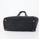 CHANEL New Travel Line Tote Bag Nylon 2 Set Black CC Auth BA8474-15