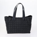 CHANEL New Travel Line Tote Bag Nylon 2 Set Black CC Auth BA8474-2
