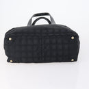 CHANEL New Travel Line Tote Bag Nylon 2 Set Black CC Auth BA8474-7