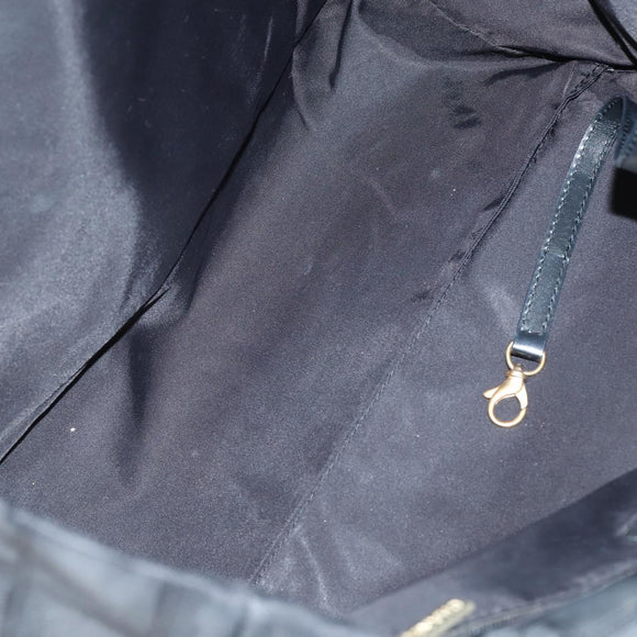 CHANEL New Travel Line Tote Bag Nylon 2 Set Black CC Auth BA8474