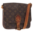 LOUIS VUITTON Monogram Cartouchiere MM Shoulder Bag M51253 LV Auth BA8476-1
