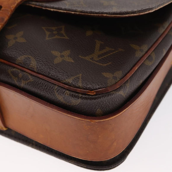 LOUIS VUITTON Monogram Cartouchiere MM Shoulder Bag M51253 LV Auth BA8476