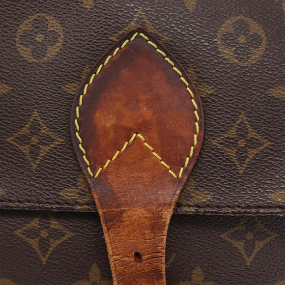 LOUIS VUITTON Monogram Cartouchiere MM Shoulder Bag M51253 LV Auth BA8476