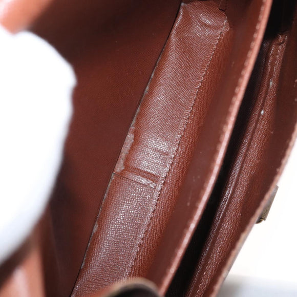 LOUIS VUITTON Monogram Cartouchiere MM Shoulder Bag M51253 LV Auth BA8476