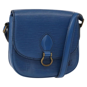 LOUIS VUITTON Epi Saint Cloud PM Shoulder Bag Blue M52195 LV Auth BA8480