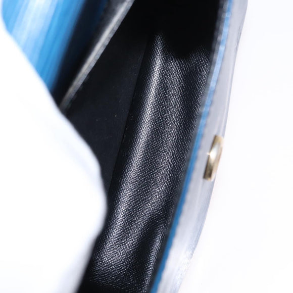 LOUIS VUITTON Epi Saint Cloud PM Shoulder Bag Blue M52195 LV Auth BA8480