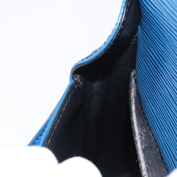 LOUIS VUITTON Epi Saint Cloud PM Shoulder Bag Blue M52195 LV Auth BA8480