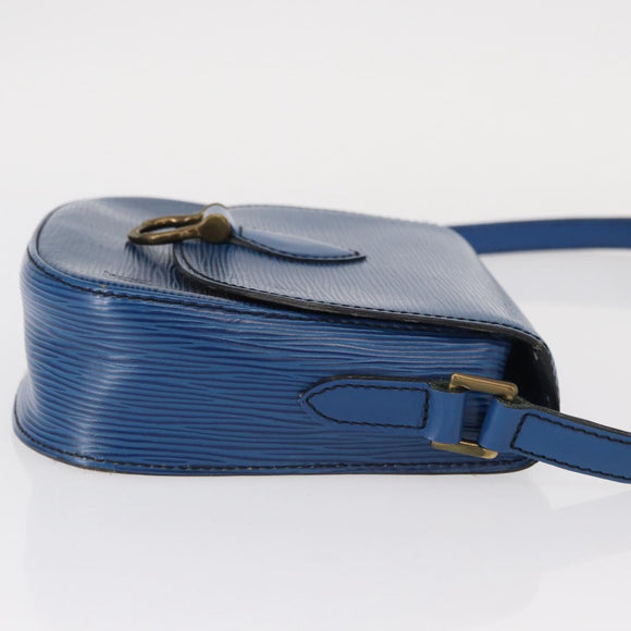 LOUIS VUITTON Epi Saint Cloud PM Shoulder Bag Blue M52195 LV Auth BA8480