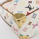 LOUIS VUITTON Monogram Multicolor Trouville Hand Bag White M92663 LV Auth BA8483-15