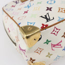 LOUIS VUITTON Monogram Multicolor Trouville Hand Bag White M92663 LV Auth BA8483-9