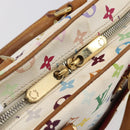 LOUIS VUITTON Monogram Multicolor Trouville Hand Bag White M92663 LV Auth BA8483-10
