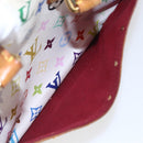LOUIS VUITTON Monogram Multicolor Trouville Hand Bag White M92663 LV Auth BA8483-21