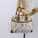 LOUIS VUITTON Monogram Multicolor Trouville Hand Bag White M92663 LV Auth BA8483-22