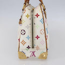LOUIS VUITTON Monogram Multicolor Trouville Hand Bag White M92663 LV Auth BA8483-4