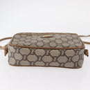 GUCCI GG Plus Supreme Shoulder Bag PVC Beige Gold Auth BA8484-10