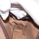 GUCCI GG Plus Supreme Shoulder Bag PVC Beige Gold Auth BA8484-20