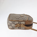 GUCCI GG Plus Supreme Shoulder Bag PVC Beige Gold Auth BA8484-4