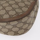 GUCCI GG Supreme Web Sherry Line Bag PVC Beige Gold 10 02 056 Auth BA8485-9