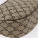 GUCCI GG Supreme Web Sherry Line Bag PVC Beige Gold 10 02 056 Auth BA8485-15