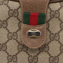 GUCCI GG Supreme Web Sherry Line Bag PVC Beige Gold 10 02 056 Auth BA8485-17