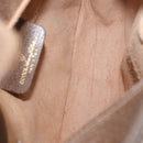 GUCCI GG Supreme Web Sherry Line Bag PVC Beige Gold 10 02 056 Auth BA8485-10