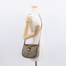 GUCCI GG Supreme Web Sherry Line Bag PVC Beige Gold 10 02 056 Auth BA8485-22