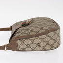 GUCCI GG Supreme Web Sherry Line Bag PVC Beige Gold 10 02 056 Auth BA8485-4