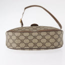 GUCCI GG Supreme Web Sherry Line Bag PVC Beige Gold 10 02 056 Auth BA8485-5