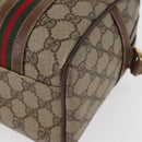GUCCI GG Supreme Web Sherry Line Bag PVC Beige Gold 002 115 6697 Auth BA8486-16