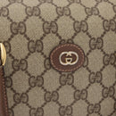 GUCCI GG Supreme Web Sherry Line Tas PVC Beige Goud 002 115 6697 Auth BA8486-20