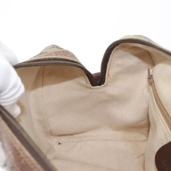 GUCCI GG Supreme Web Sherry Line Bag PVC Beige Gold 002 115 6697 Auth BA8486