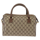 GUCCI GG Supreme Web Sherry Line Bag PVC Beige Gold 002 115 6697 Auth BA8486-2
