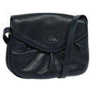 GUCCI Shoulder Bag Leather Navy Auth BA849-1