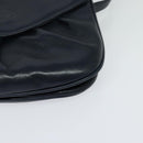 GUCCI Shoulder Bag Leather Navy Auth BA849-15