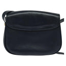 GUCCI Shoulder Bag Leather Navy Auth BA849-2