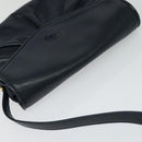 GUCCI Shoulder Bag Leather Navy Auth BA849-6