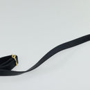 GUCCI Shoulder Bag Leather Navy Auth BA849-8