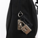 PRADA Hand Bag Nylon Black Silver Auth BA8490-17