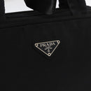 PRADA Hand Bag Nylon Black Silver Auth BA8490-18