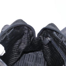 PRADA Hand Bag Nylon Black Silver Auth BA8490-21