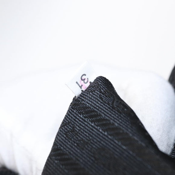 PRADA Hand Bag Nylon Black Silver Auth BA8490