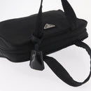 PRADA Hand Bag Nylon Black Silver Auth BA8490-6