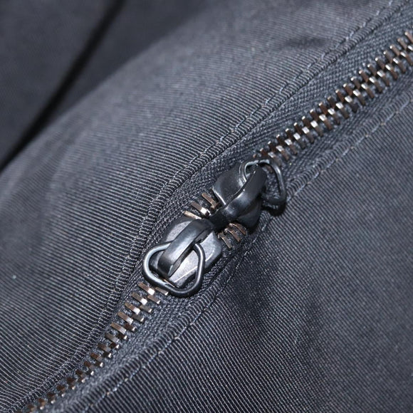 CHANEL Tote Bag Leather Black Silver CC Auth BA8491