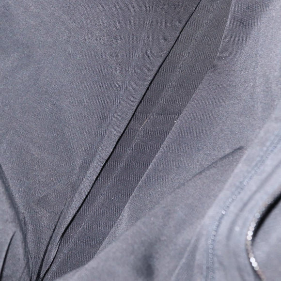 CHANEL Tote Bag Leather Black Silver CC Auth BA8491