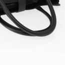 CHANEL Tote Bag Leather Black Silver CC Auth BA8491-7