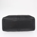 CHANEL Tote Bag Leather Black Silver CC Auth BA8491-5