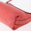 Chloe Elsie Shoulder Bag Leather Pink Gold Auth BA8492-13