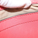 Chloe Elsie Shoulder Bag Leather Pink Gold Auth BA8492-16