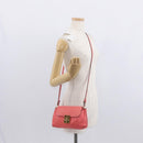 Chloe Elsie Shoulder Bag Leather Pink Gold Auth BA8492-22